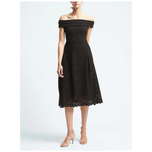 BANANA REPUBLIC Little Black Party Dress Gown 2P